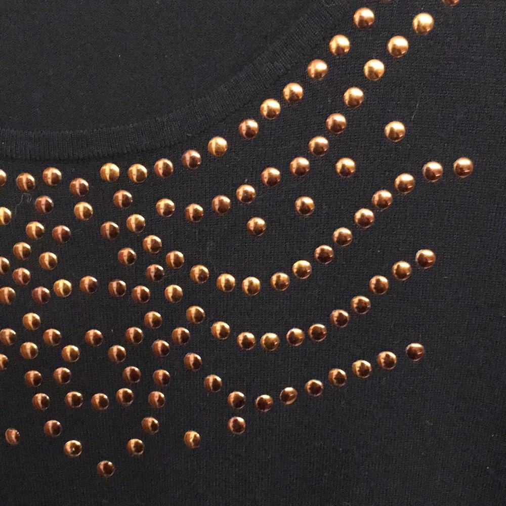 🧸Spense Woman Sweater Dress Metallic Stud Detail - Picture 2 of 6